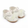 Primeiros caminhantes Flores Sapatos princesas Baby Walking Fashion elegante Sandálias de borracha ao ar livre