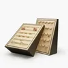 Jewelry Pouches Wood PU Display Props Leather Luxury Earring Necklace Holder Ring Storage Box Shop Show Tray For Jewelrys