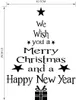 Vägg klistermärken god jul klistermärke fönster ornament år träd dekorationer för hem