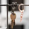 Jewelry Pouches 50 Pcs Keychain Spring Snap Key Ring With Chain And Jump Rings DIY Parts For Craft Hanging Buckle