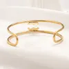 Womens Love Gift Bangle Placcato in oro 18 carati Designer di lusso Gioielli Bracciale Bracciale in stile celtico Festa di nozze Bracciale aperto all'ingrosso ZG2250