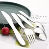 Dinnerware Sets Children Stainless Steel Set Feeding Dinner Knife Fork Spoon Cutlery Tableware For Kids Baby Utensil Gadgets