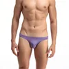 Sous-vêtements en coton pour hommes, taille basse, sexy, respirant, confortable, slips simples