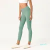 Einfarbige Damen-Leggings mit hoher Taille, für Fitnessstudio, elastische Fitness, Damen-Overall