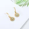 Dangle Earrings 2023 Ins Cool Wind Women's European And American Temperament Sunflower With Stone In Stock