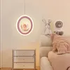 Pendant Lamps Children Room Bedside Full Spectrum Cartoon Angel Night Light Princess LED Hanging Lights For Girl Kids Baby