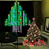 Cuerdas Cortina de ventana inteligente Luces de cadena Cambio de color Hada Controlado por aplicación LED RGB para boda de Navidad