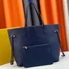 Deri çanta moda kadın çantası gradyan rengi klasik kabartmalı logo tasarım açık tote çanta ile seri kod