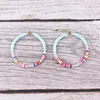 Dangle Earrings Multi Color Polymer Beads Colorful Soft Ceramic Acrylic Pearl Drop For Women Hoop Jewelry Wholesale