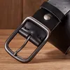 Belts Top Quality Men's Genuine Leather Belt Designer Male Luxury Strap Fashion Vintage Pin Buckle For Jeans Store Star Products