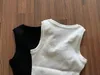 Nya kvinnors tankar Camis Designer T-shirt Sju-punkts topp stickad väst broderad sexig ärmlös sportyoga Bra mini andningsbar topp