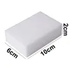 100pcs/Lot Magic Sponge Eraser White Melamine Sponge لغسل الصحون المطبخ الحمام أدوات تنظيف المنظف 100*60*20mm