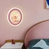 Pendants lampes enfants chambre au chevet de cheminée complète spectre caricaturé ange nocturne légère princesse led lumières suspendues pour filles bébé