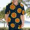 Chemises décontractées pour hommes vaisseau spatial 3D plage hawaïenne 2023 été Anime Chemise à manches courtes Streetwear surdimensionné 5XL Camisa Social Chemise