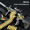 Gun Toys M416 Chain Soft Bullet Gun Suath para Nerf Bullet Toy Gun, não preso Dart Blaster Toy Rifle Gun Toys for Children T230515