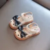 Sandalen Kinderen Sandalen Girl's Princess Bow Sandals Baby Summer Non-Slip Beach Shoes Comfortabele Sandalen H613 230515