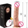 Vibratore telecomandato senza fili del dildo dell'oscillazione telescopica per l'orgasmo delle donne Masturbatore del pene realistico Giocattoli del sesso orale della femmina adulta