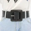 Belts Candy Color Vintage Casual Plus Size Waist Strap Shinny Patent Leather Belt Trouser Dress Square Buckle Waistband
