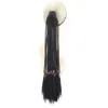 Parrucche sintetiche JOYBEAUTY Trecce lunghe dritte Pezzi di capelli 24 pollici Nero oro marrone 29 clip di colore in posticci a coda di cavallo Capelli fintiSynthe