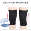 Knäskydd 1Pair Protective Sleeve Running Dancer Soft Breattable Elastic Men Kvinnor Yoga förtjockad svamp non slip pad för volleyboll