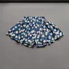 Шорты девочки цветочные кюльсы летние сладкие модные детские детские цветочные брюки детские пленки Mini 230512