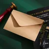 Confezione regalo 10 pezzi Mini buste di carta Kraft bianca crema nera per biglietti di auguri per festival Buste per lettere di invito a nozzeGift