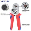 Tang Ferrule Pin Terminal Connectors Crimping Pliers HSC8 66/64 Mini Adjustable Ratchet Electricians Hexagonal/Square Tools