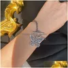 Anhänger Halsketten Mode Schmetterlingsförmige Schnalle Halskette Armband Antike Retro Stil Schlüsselbein Drop Lieferung Schmuck Pendan Dhgarden Dhvob