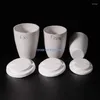 10pcs/lot Lab 20ml 25ml 30ml Ceramic Volatilizing Crucible With Cover For High Temperature Analysis