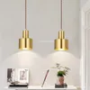 Hängslampor moderna guld café ljus bar loft industriell lampa kök belysning fixtur matsal hängande lampor vintage heminredning