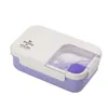 Bento Boxes INS Trendy Jigsaw Microwaveable Plastic Lunch Box Rectangle Student Bento Box for Office Workers Adults Lunch Box 230515