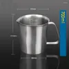 Grande bouche en acier inoxydable tasse de mesure avec poignée équipement de laboratoire de bécher gradué ou outils de cuisine