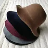 Berets Vintage Wool Warm Women Hat Winter 2023 Autumn Solid Color Fashion Bucket Lady Round Top Cap Feminios Gorras 14 Colors