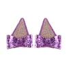 Children Sequins Cat Ear Hair Clip Kids Cute Barrettes for Gift Party Fashion Hair Accessories 6 Colors