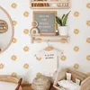 Kids' Toy Stickers Waffle Daisy Wall Stickers for Kids Rooms Living Room Cartoon Floral Flowers Wall Paper Art Decals Modern Warm Decoration