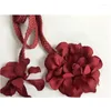 Belts Fashion Dress Waist Chain Women's Three-dimensional Large Flower Rope Korean Woven Decorative Tassel Small Belt