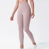 Einfarbige Damen-Leggings mit hoher Taille, für Fitnessstudio, elastische Fitness, Damen-Overall