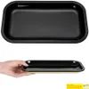 Tobacco Rolling Tray with Magnetic Lid Cover for Smoking Metallic Dry Herb Cigarette Operation Serving Roll Trays Storage