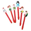 Marker Pen Comfortable Grip Eco-friendly Ballpoint Christmas Push Type Ball Point For Children