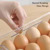 Organization BounceType Egg Storage Pallet Box Timed Egg Holder For Refrigerator Side Door Egg Storage Container Fresh Tray Kitchen Tools Wh