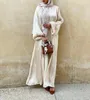 Этническая одежда кимоно с длинным рукавом кардиганское пальто Дубай Платье Мусульманское Исламское джилбаб Абайя Кафтана для белк -хала