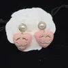 2024 Top Quality Classic Style Women Heart Studs Cute Size Luxury Letter ccs Earrings Wedding Party Gifts channel Wholesale kx12a
