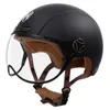 Cascos de motocicleta HNJ Casco de cara abierta Moto Casque Hombres y mujeres Four Seasons General Half Motorbiker Scooter Riding