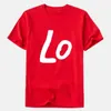 Men's T Shirts Tee Shirt Women Men LO VE Red Basic High Quality T-shirts Female Casual Tops Short Sleeve O Neck Femme 2023 T315