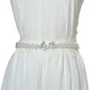 Riemen dames parelgordel elegante elastische trouwketen meisjes jurk veelzijdige kristal fijne decoratie 271