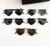 301 Heart Shape Sunglasses Black/Black Lens Women Men Summer Fashion Glasses gafas de sol Designers Sunglasses Shades Occhiali da sole UV400 Eyewear