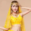 Stage Wear Endsvillyyou Reggiseno di danza del ventre Top Donna Scintillante paillettes Sexy Frangia di perline Hanging Coin Bollywood Oriental Tops