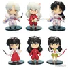 Action Toy Figures 10cm Anime Inuyasha Figur Miroku Q Version Toys Cartoon Doll PVC Action Figur Model for Children