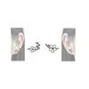 Manchette d'oreille Thaya White Cherry s925 Silver Ear Ring Flower Round Cuff Boucles d'oreilles Convient aux bijoux élégants et exquis des femmes 230512