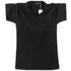 Men's T Shirts Summer 2023 Shirt Men Solid Color Loose Short Sleeve Top Tees Big Male O-Neck Collar Plus Size 5XL 6XL Casual T-Shirts